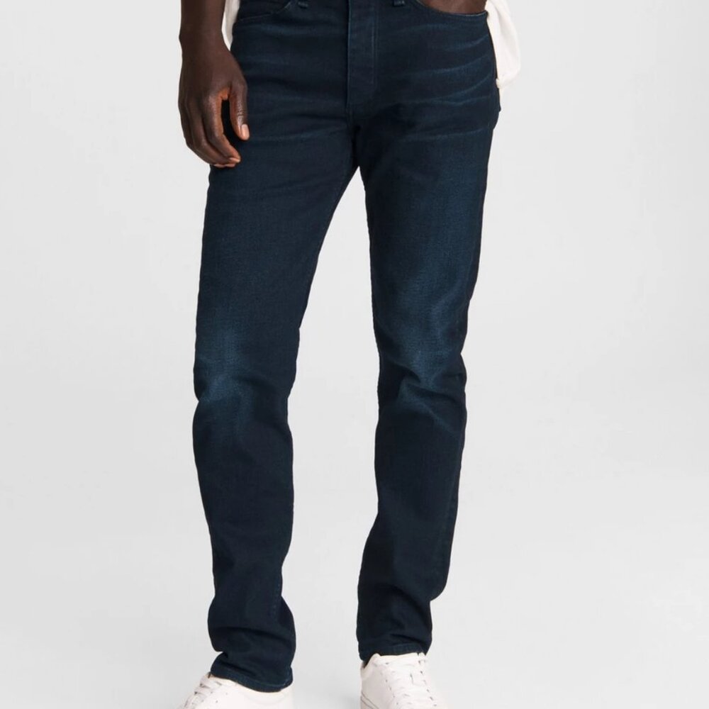 RAG & BONE Men's Fit 2 HUSTON Dark Denim Stretch Cashmere Blend Slim Jean 30x32
